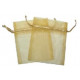 Medium Organza Pouch in Gold